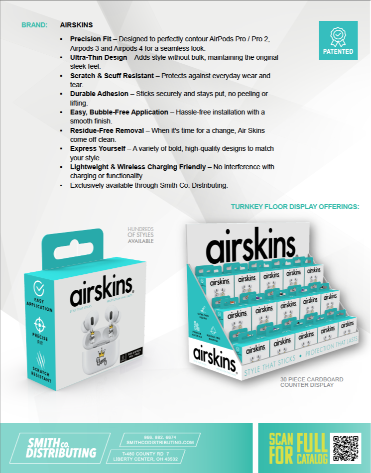 Style That Sticks Protection That Lasts - Air Skins 1439